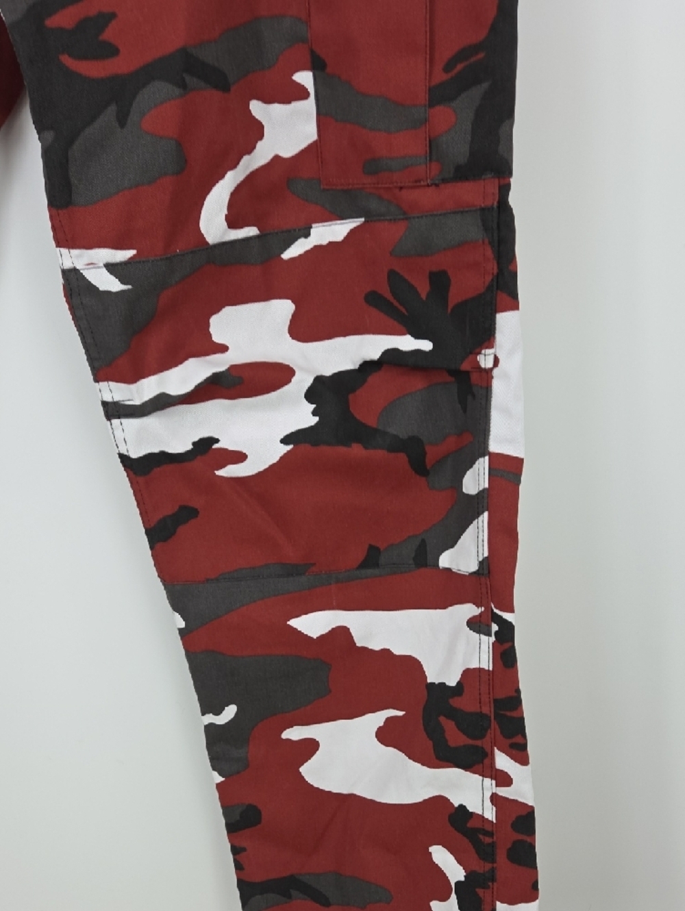 Red Camo Cargo Pants for Men — Utility Style - Picture 9 of 16
